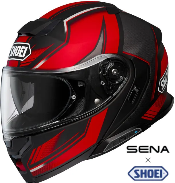 Shoei Neotec 3 Modular Bluetooth Helmet Grasp TC-1 SRL Installed