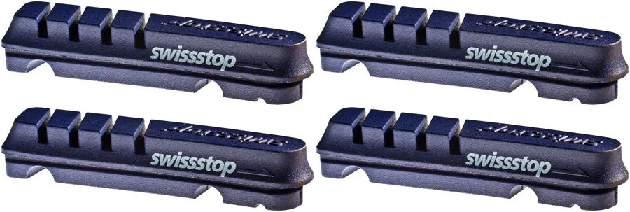 SwissStop Flash EVO Set of 4 SRAM/Shimano Rim Brake Inserts BXP Compound