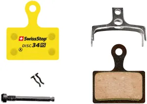 SwissStop RS Organic Compound Disc Brake Pad Set Disc 34 Shimano Road "K" Shape
