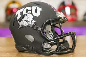 TCU Horned Frogs Riddell Speed Mini Helmet - Matte Black