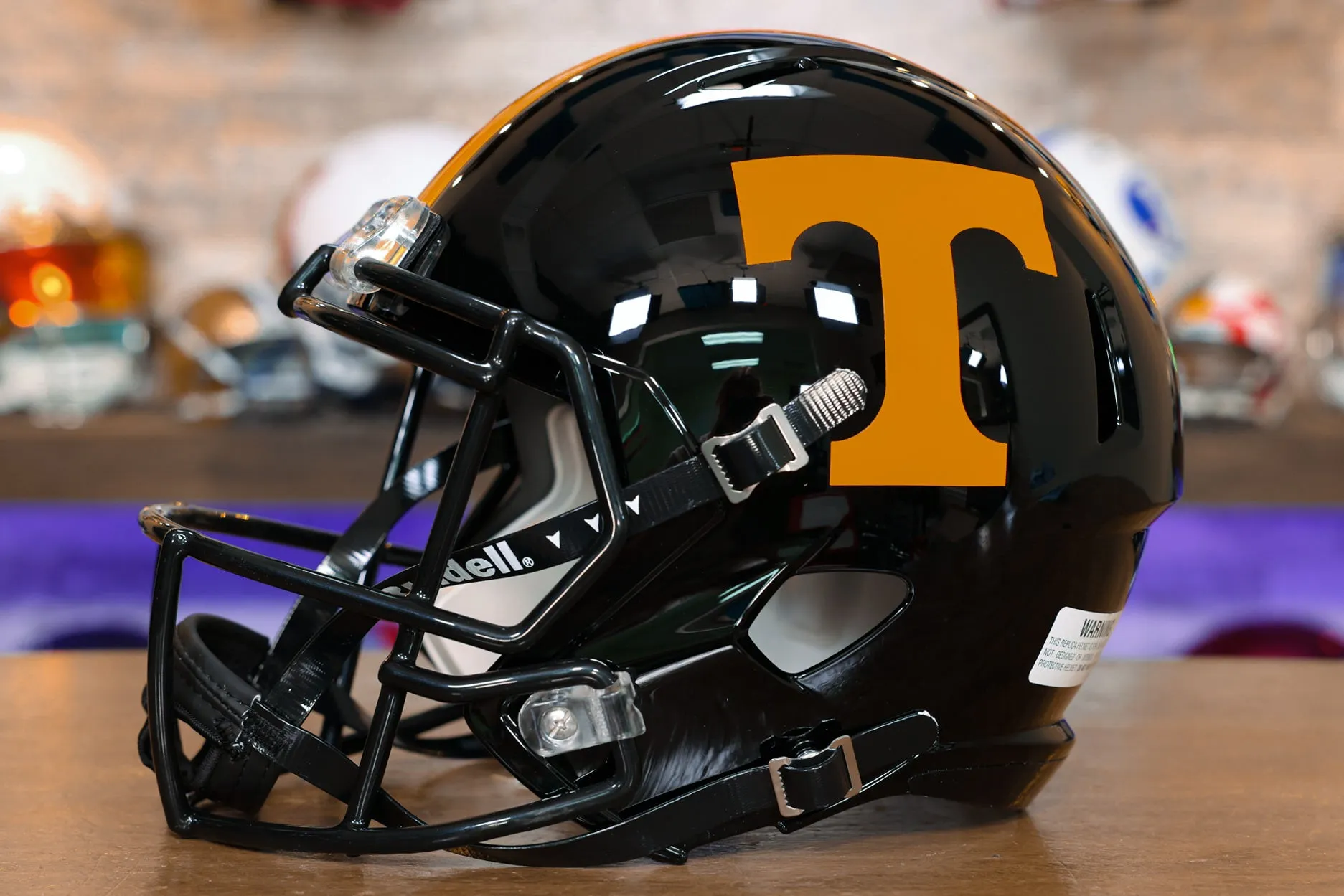 Tennessee Volunteers Riddell Speed Display Helmet - Dark Mode