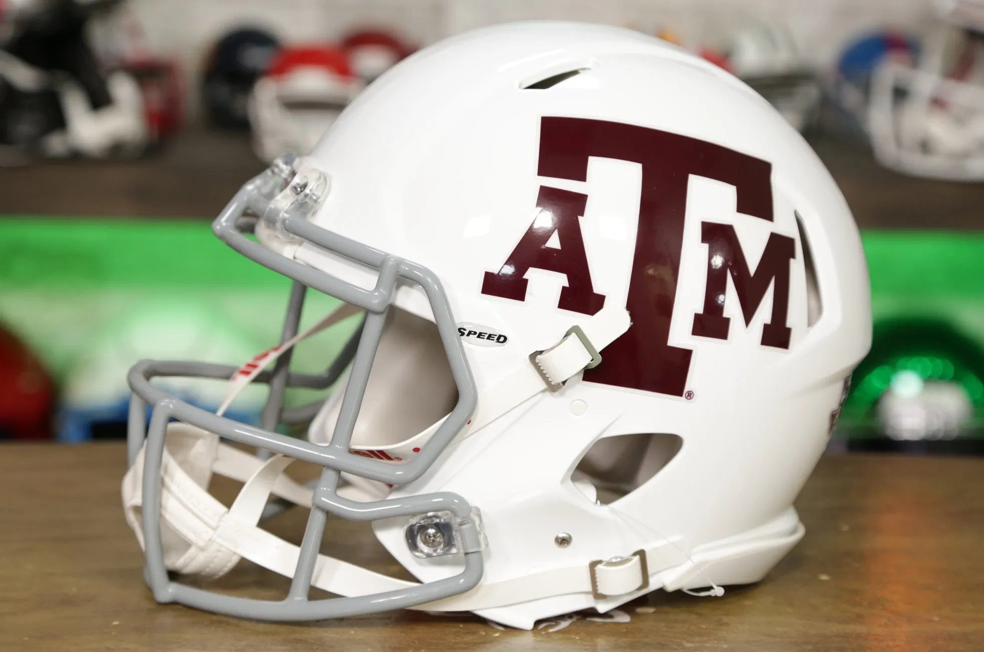 Texas A&M Aggies Riddell Speed Authentic Helmet - White
