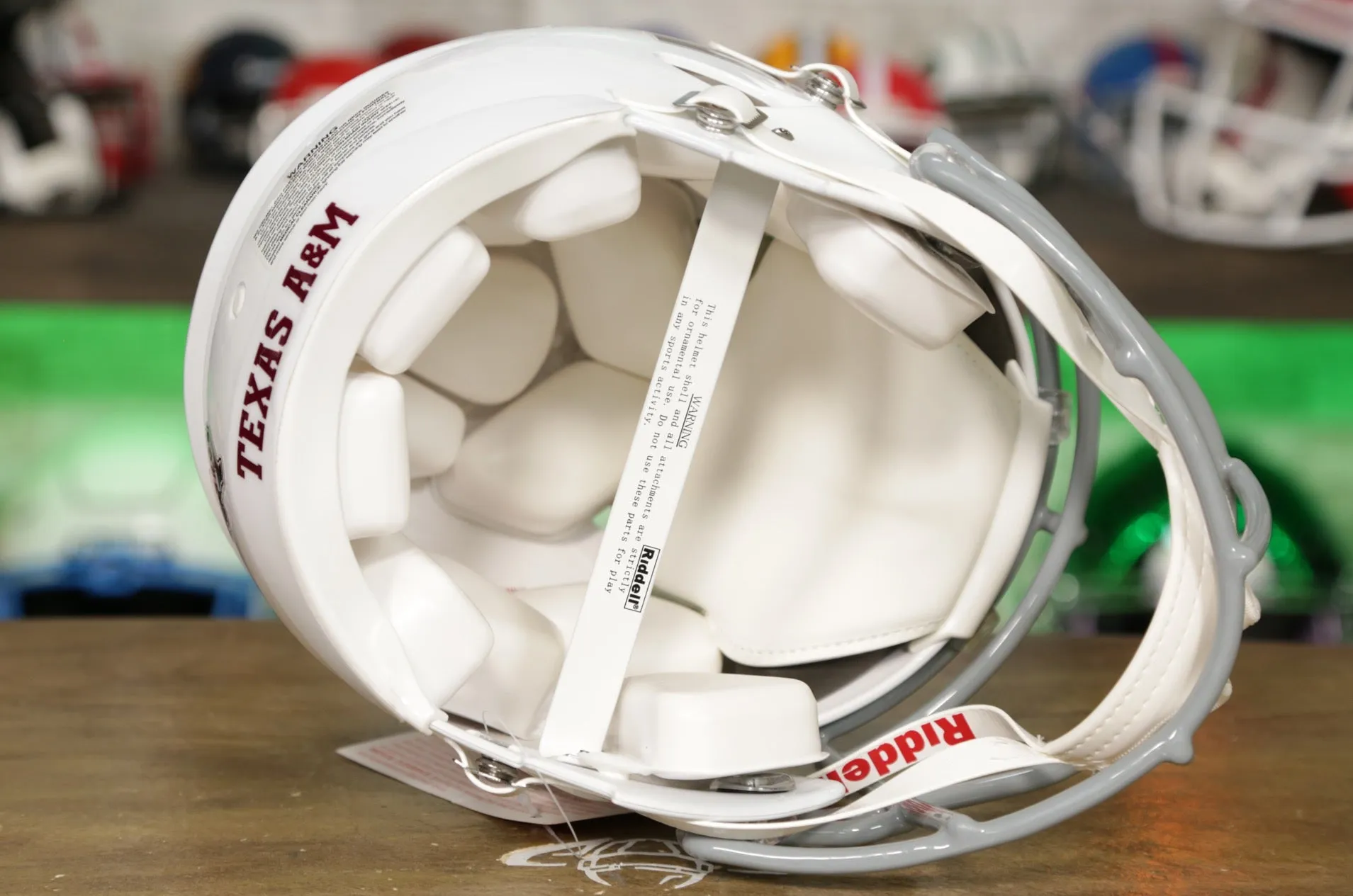 Texas A&M Aggies Riddell Speed Authentic Helmet - White