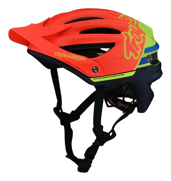 Troy Lee Designs A2 MIPS MTB Helmet - Silhouette - Orange-Yellow
