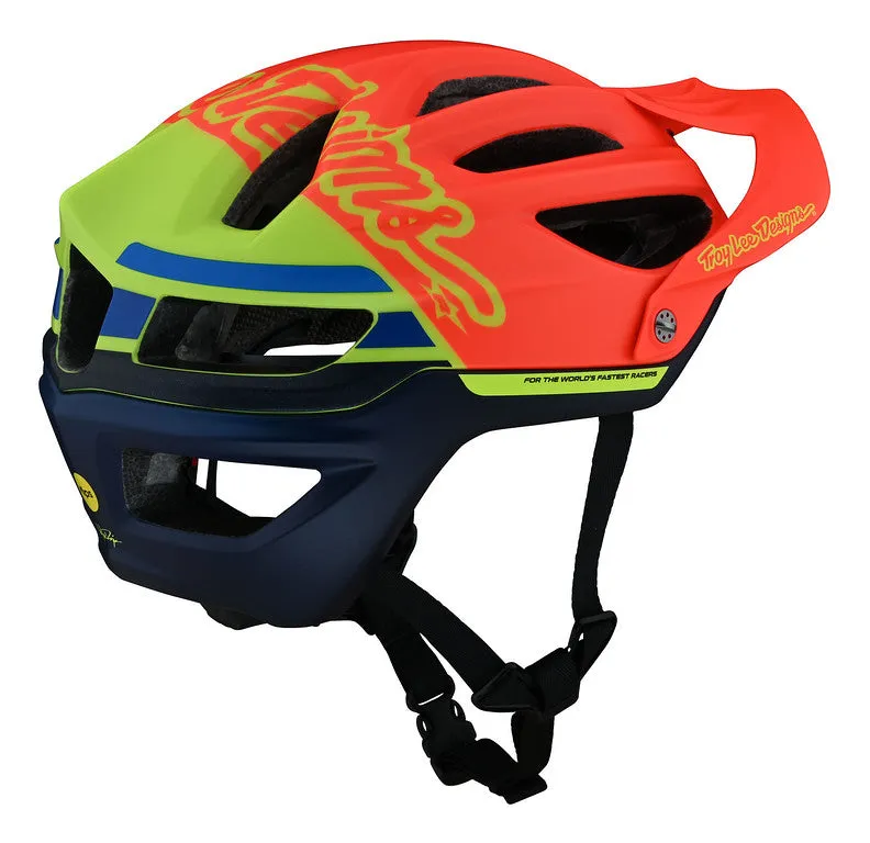 Troy Lee Designs A2 MIPS MTB Helmet - Silhouette - Orange-Yellow