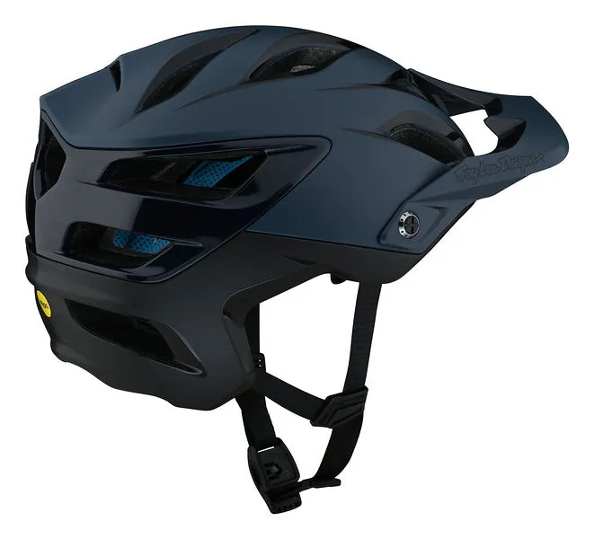Troy Lee Designs A3 MIPS MTB Helmet - Uno Slate Blue