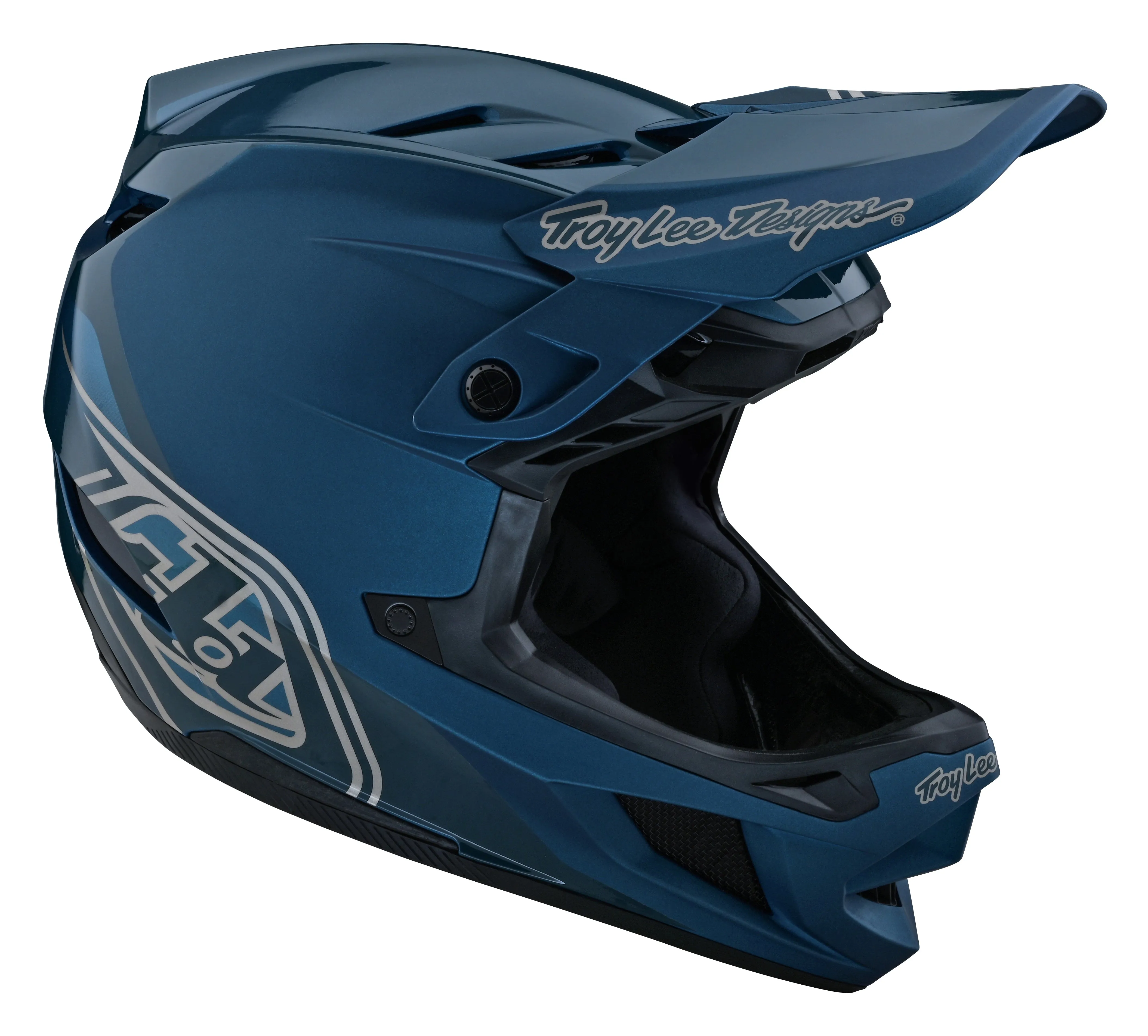 Troy Lee Designs D4 Polyacrylite Full Face Helmet with MIPS - Shadow - Blue