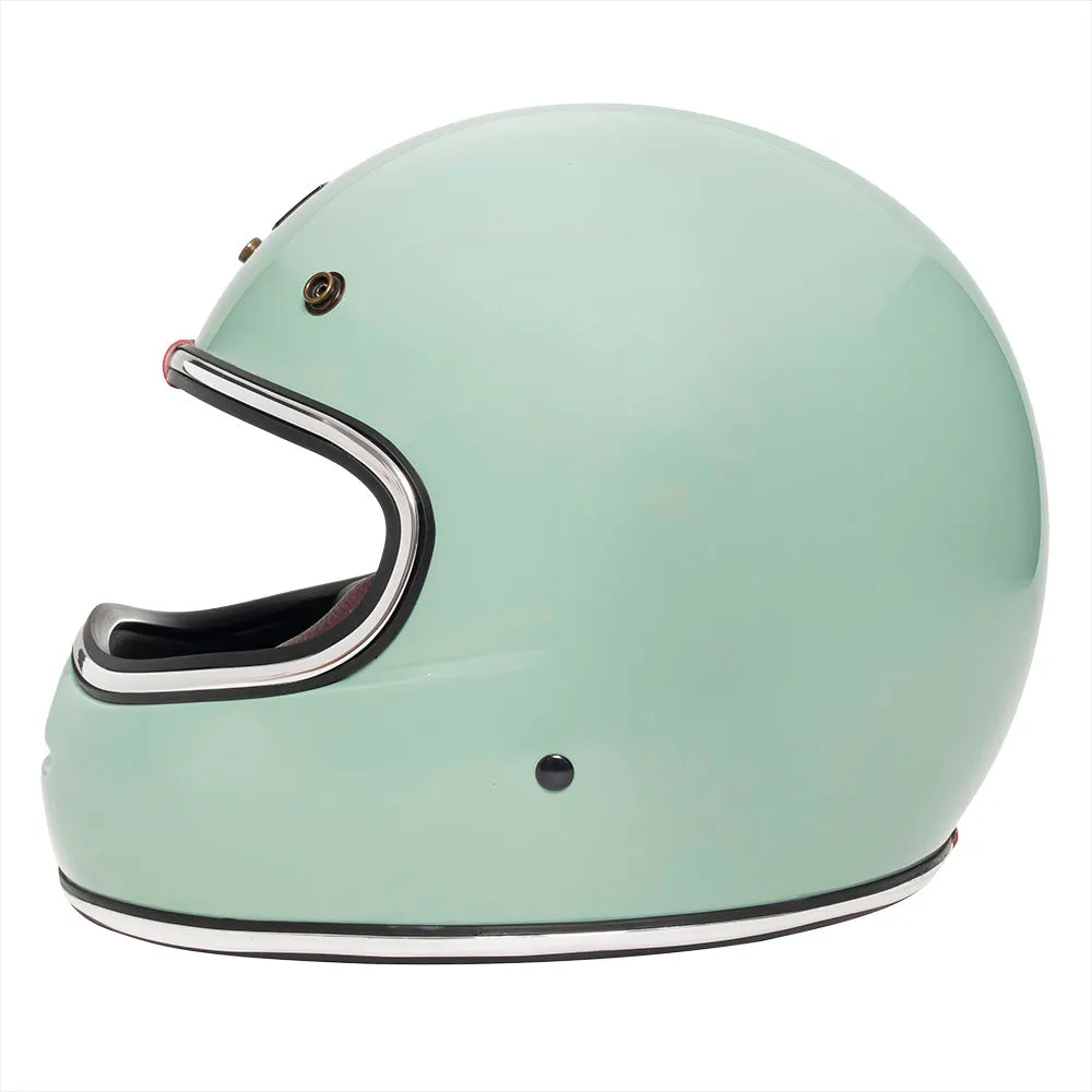 Urban Full Face Helmet BigBore Green Retro