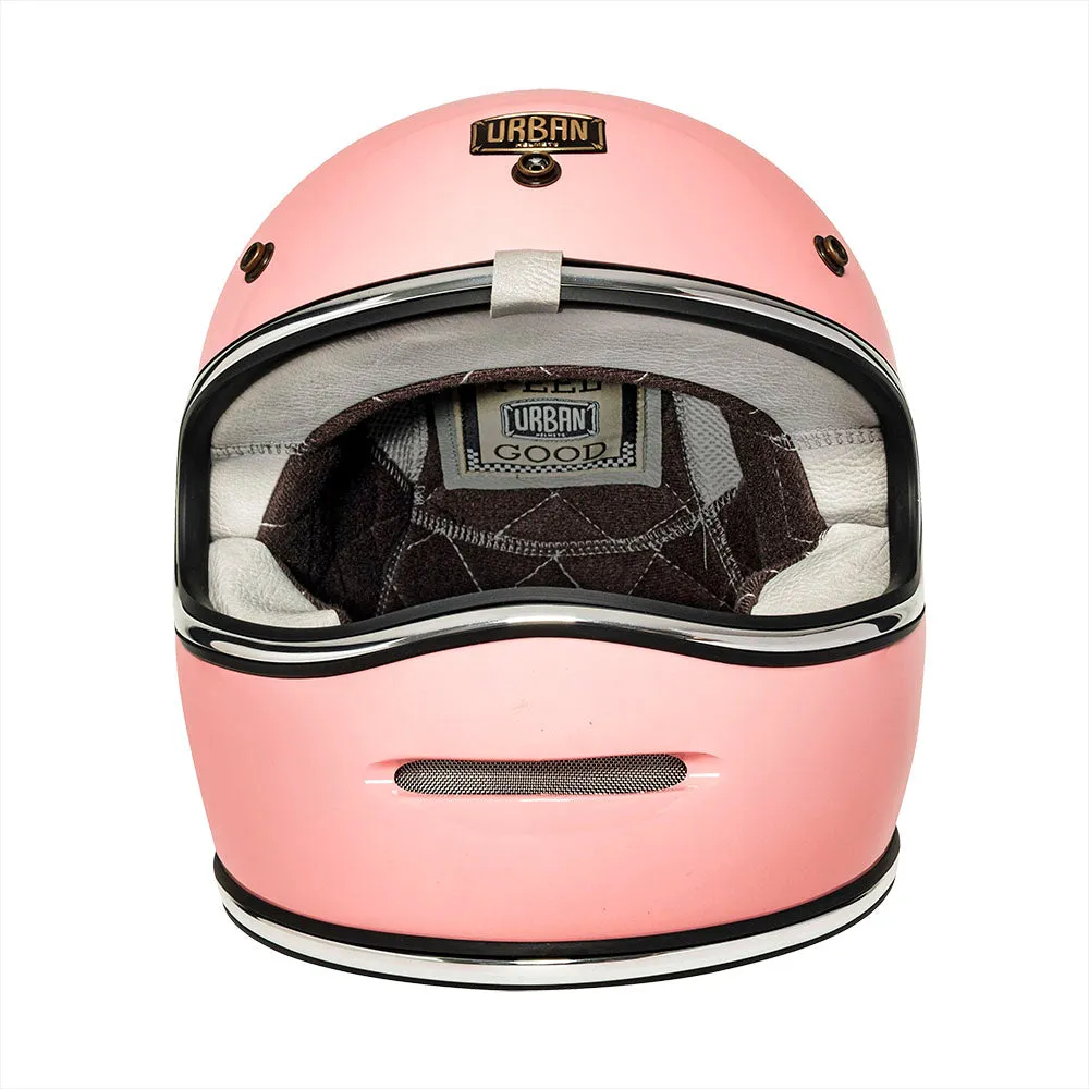 Urban Full Face Helmet BigBore Pink Retro