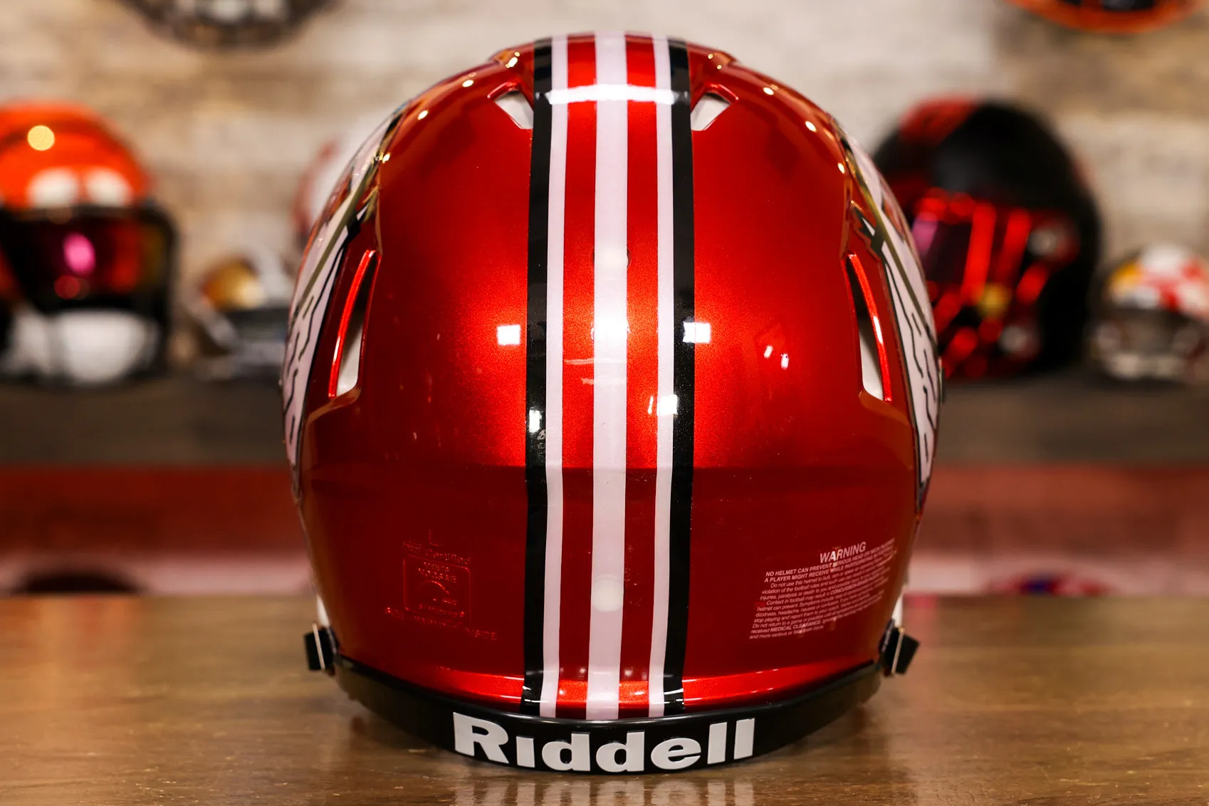 Utah Utes Riddell Speed Authentic Helmet - Radiant Red