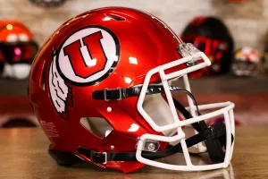 Utah Utes Riddell Speed Authentic Helmet - Radiant Red