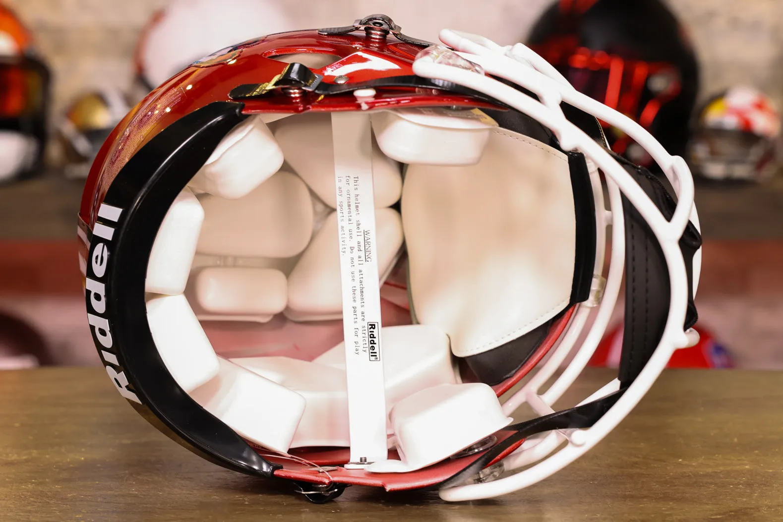Utah Utes Riddell Speed Authentic Helmet - Radiant Red