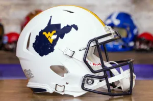 West Virginia Mountaineers Riddell Speed Authentic Helmet - White Country Roads Alternate