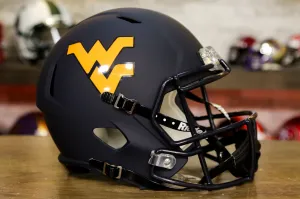 West Virginia Mountaineers Riddell Speed Display Helmet - Matte Navy