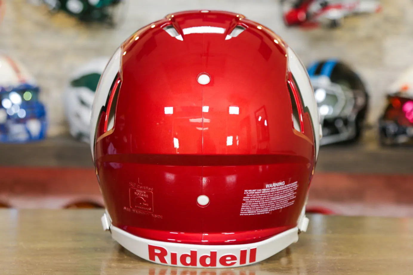 Wisconsin Badgers Riddell Speed Authentic Helmet - Flash