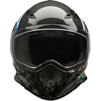 Z1R Nemesis Full Face Bluetooth Helmet Distro Gray